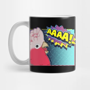 Screaming Galah Cockatoo Comic Mug